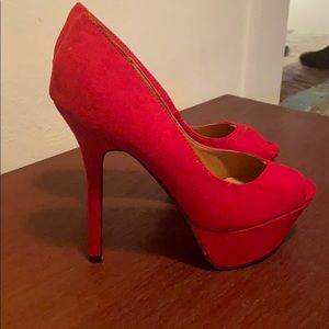 Qupid red heels size 6.5